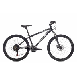 Велосипед Sprint HUNTER 26", 440мм, черно-бял