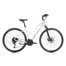 Велосипед Sprint CROXER PLUS LADY (V1) 28", 480мм, бяло-зелен