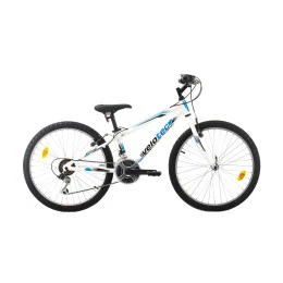 Велосипед Velotec TEMPO V3 24", 280мм, бяло-син
