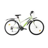 Велосипед Velotec 6ST SENSE 26'', 460мм, бяло-зелен