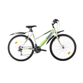 Велосипед Velotec 6ST SENSE 26'', 460мм, бяло-зелен