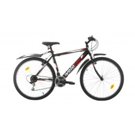 Велосипед VELOTEC PRO 26'', 480мм, черно-червен width=