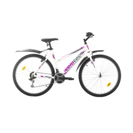 Велосипед VELOTEC 6ST SENSE 26'', 460мм, бяло-лилав