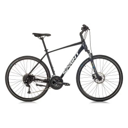 Велосипед Sprint CROXER PLUS MAN (V1) 28", 520мм, черно-бял