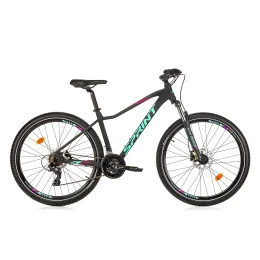 Велосипед Sprint Maverick LADY 27.5", 400мм, черно-зелен