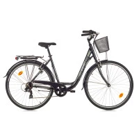 Велосипед Velotec CITY 28'', 520мм, черно-сив