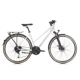 Велосипед Sprint CROXER PLUS LADY TREK 28", 480мм, бяло-сив