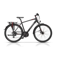 Велосипед Cross Travel Man Trekking 28", 480 мм, черен