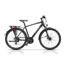 Велосипед Cross Travel Man Trekking 28", 520 мм, черен width=