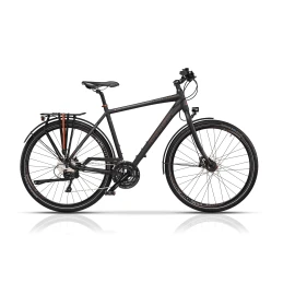 Велосипед Cross QUEST Man Trekking 28", 500 мм, черен width=