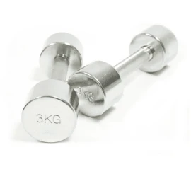 Дъмбели SPARTAN 2 x 3 кг, хромирани width=