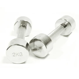 Дъмбели SPARTAN  2 x 2 кг, хромирани width=