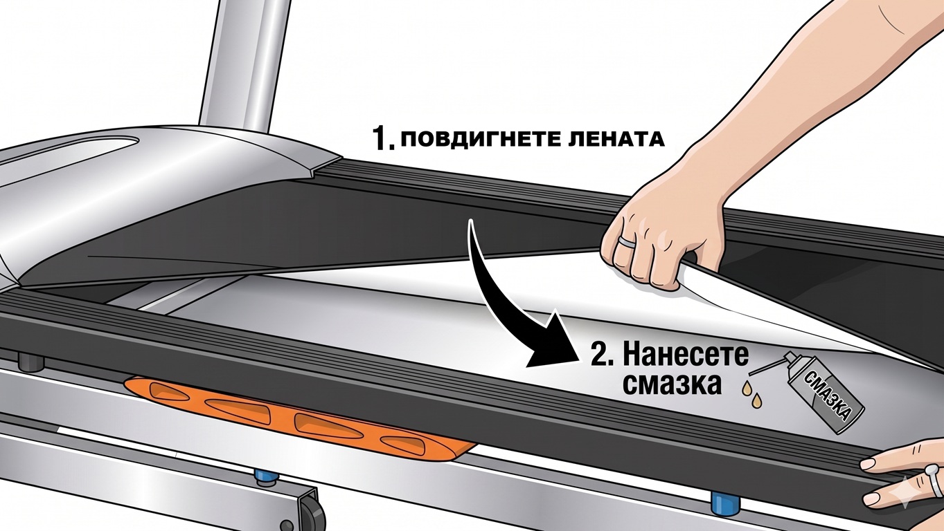 Смазване на бягаща пътека